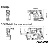 DH3628DAW2Z - Tassellatore a Batteria HiKOKI DH3628DAW2Z SDS-Plus 36V - Immagine 10