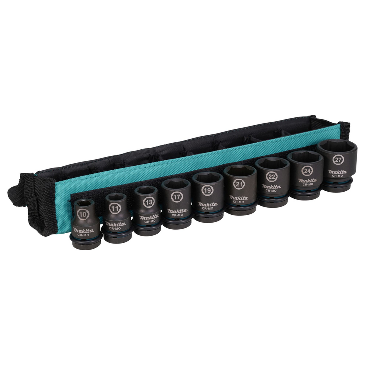 E-16617 - Kompasset Makita Impact Zwart E-16617 ½" 9 stuks Kort - Afbeelding 2