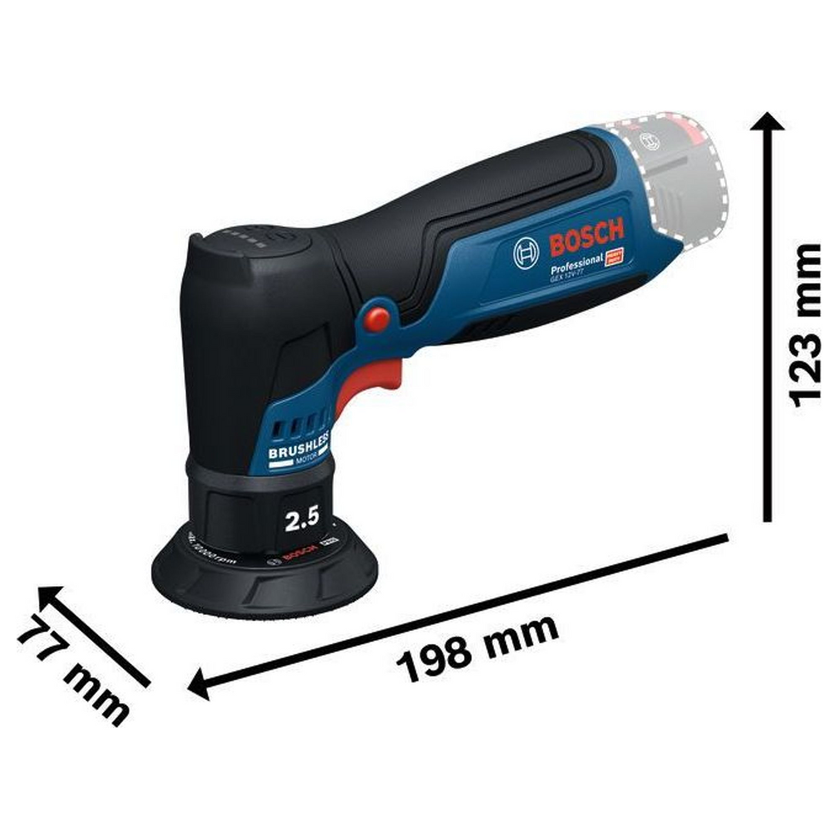 06019L2100 - Sander Bosch GEX 12V-77 PRO 12V - Afbeelding 20