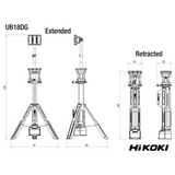 UB18DGW4Z - HiKOKI UB18DGW4Z 18V bouwplaatslamp - Afbeelding 15
