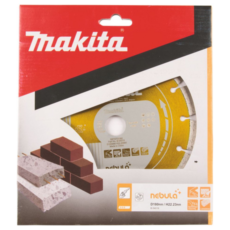 B-54019 - Diamantschijf Makita B-54019 Natte en droge nevel 180mm - Afbeelding 3
