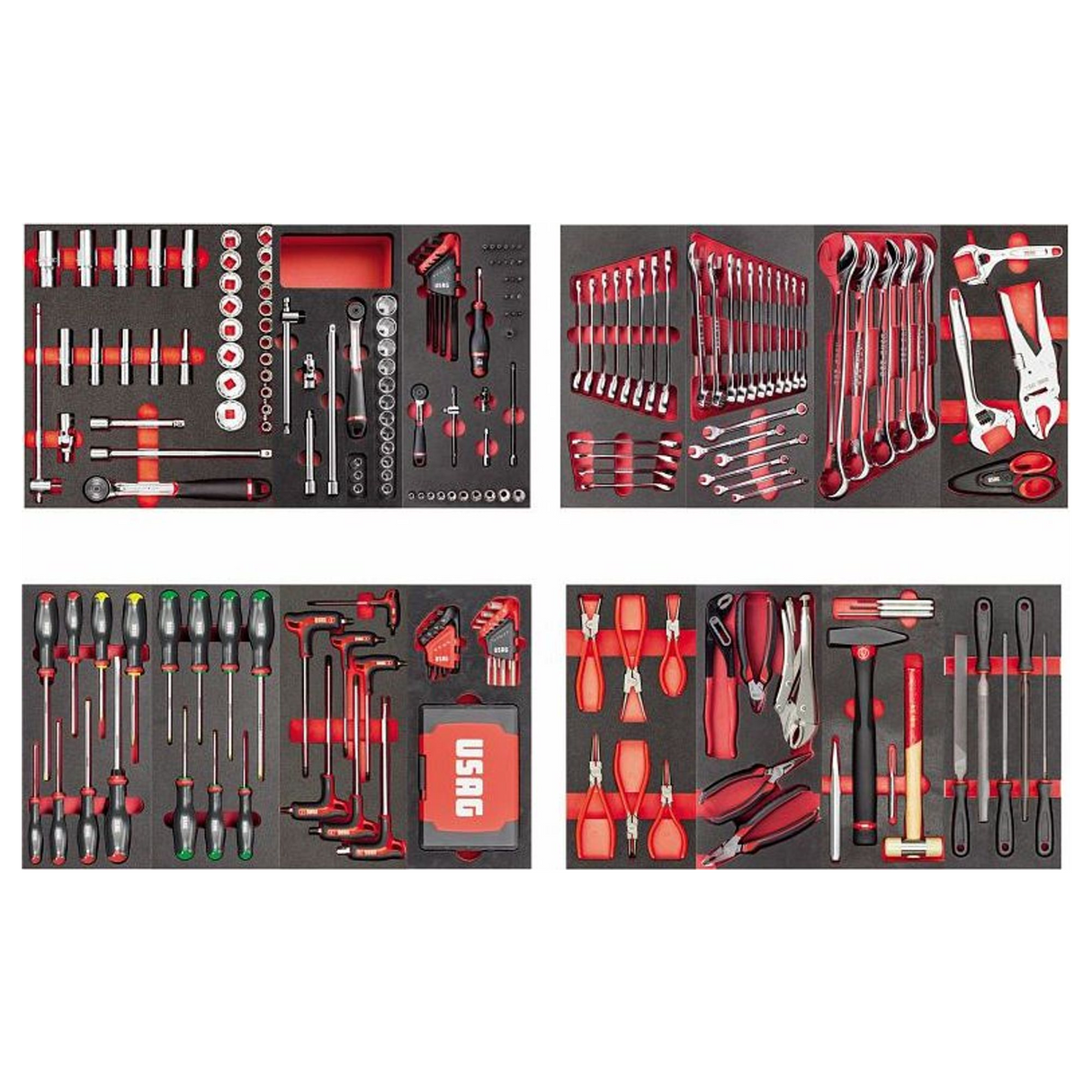 U04950632 - Onderhoudsassortiment USAG 495 MC 302 stuks 4 laden