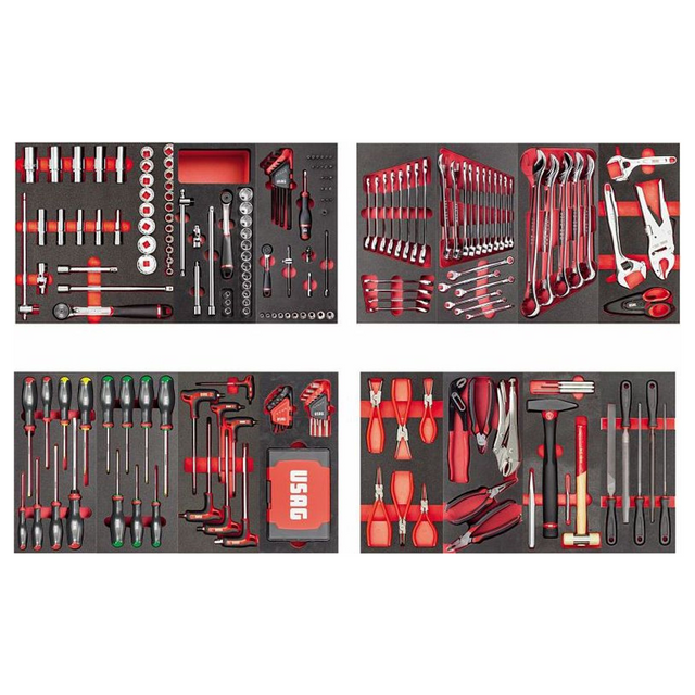 U04950632 - Onderhoudsassortiment USAG 495 MC 302 stuks 4 laden