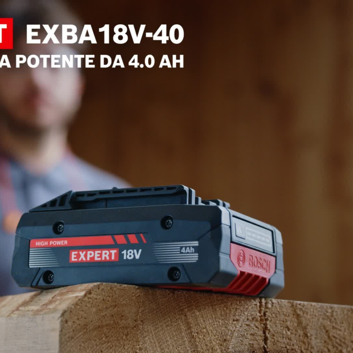 1600A036YW - Batterij Bosch Professionele EXBA18V-40 18V 4Ah - Afbeelding 8