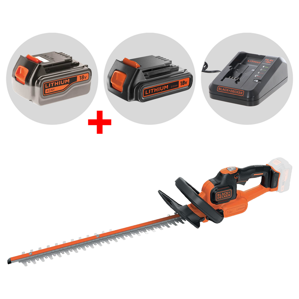 GTC18504PC-QW - Heggenschaar Black & Decker GTC18504PC-QW 18V 4Ah
