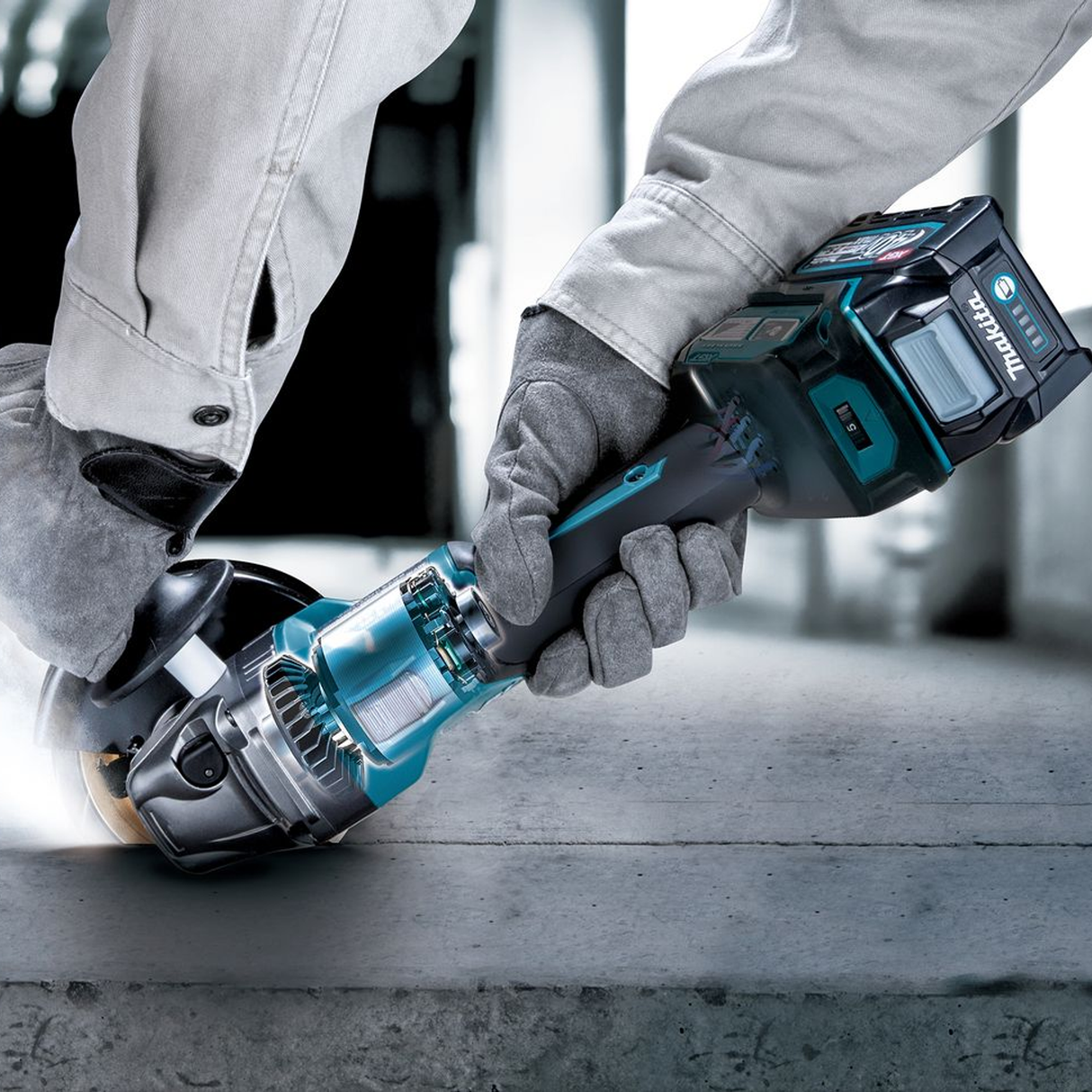 GA023GU201 - Slijpmachine Makita GA023GU201 40V 4Ah - Afbeelding 14