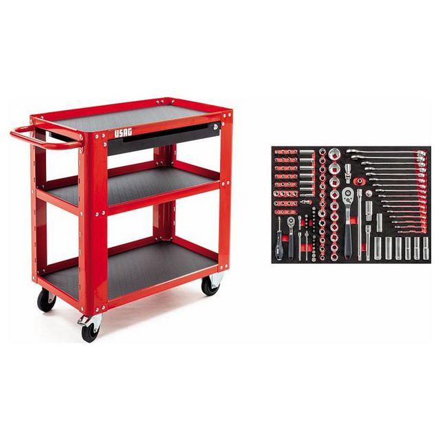 U05041601 - Multifunctionele kar USAG 504 SRJM met 116 accessoires