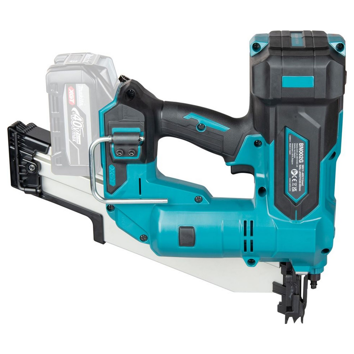 BN002GZ - Spijkerpistool Makita BN002GZ XGT 40V - Afbeelding 6