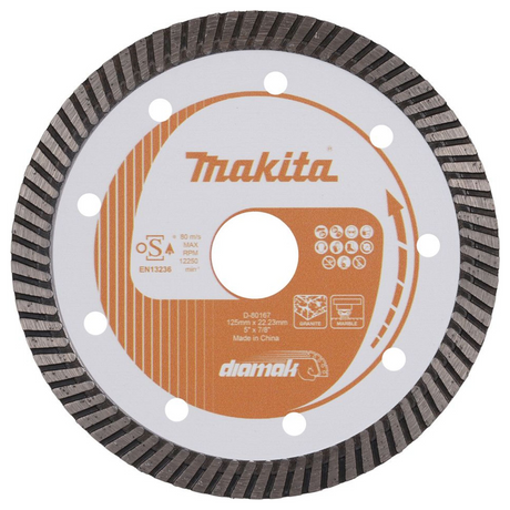 D-80167 - Diamantschijf Makita D-80167 125 mm marmergraniet - Afbeelding 2