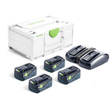 Set Energia Festool SYS 18V 4x/TCL 6 DUO 5Ah