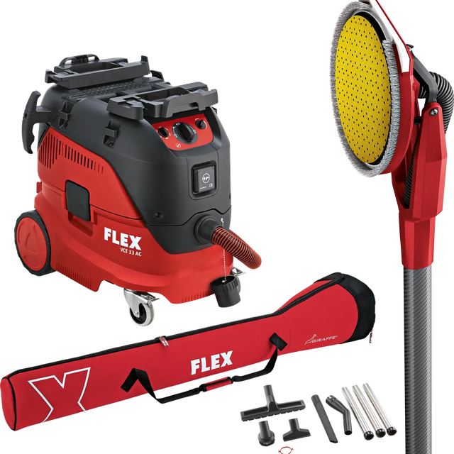 536627 - Combinatieset Flex VCE 33 M AC-set + GE 6 R-EC Giraffe schuurmachine + M-klasse 30L stofzuiger