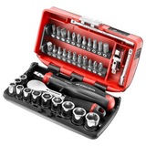 R.181NANO - Facom R.181NANO 1/4" 38-delige NANO-doppenset met zeer nauwkeurige ratel - Afbeelding 2