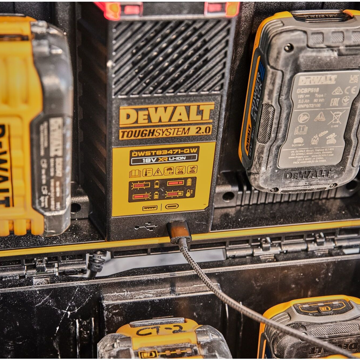 DWST83471-QW - Dubbele acculader Dewalt DWST83471-QW ToughSystem 2.0 - Afbeelding 14