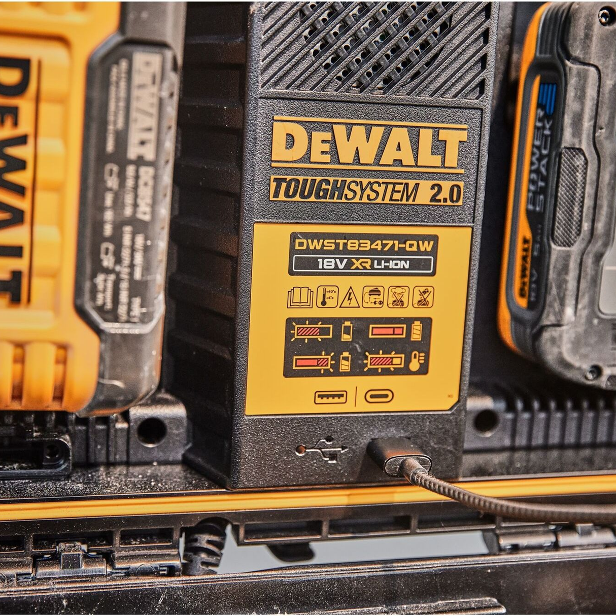 DWST83471-QW - Dubbele acculader Dewalt DWST83471-QW ToughSystem 2.0 - Afbeelding 23