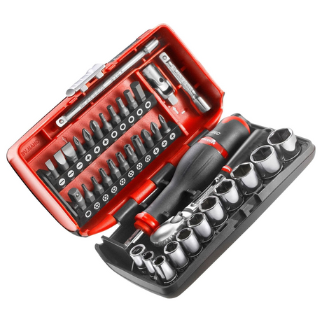 RL.NANO1PB - Facom RL.NANO1PB 1/4" dopsleutelset, 38 stuks