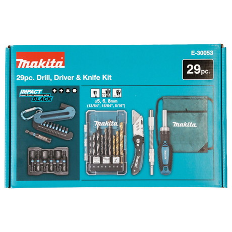 E-30053 - Schroevendraaier- en boorset Makita E-30053 29 stuks - Afbeelding 3