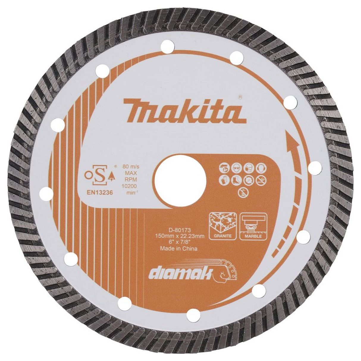 D-80173 - Diamantschijf Makita D-80173 150mm - Afbeelding 2