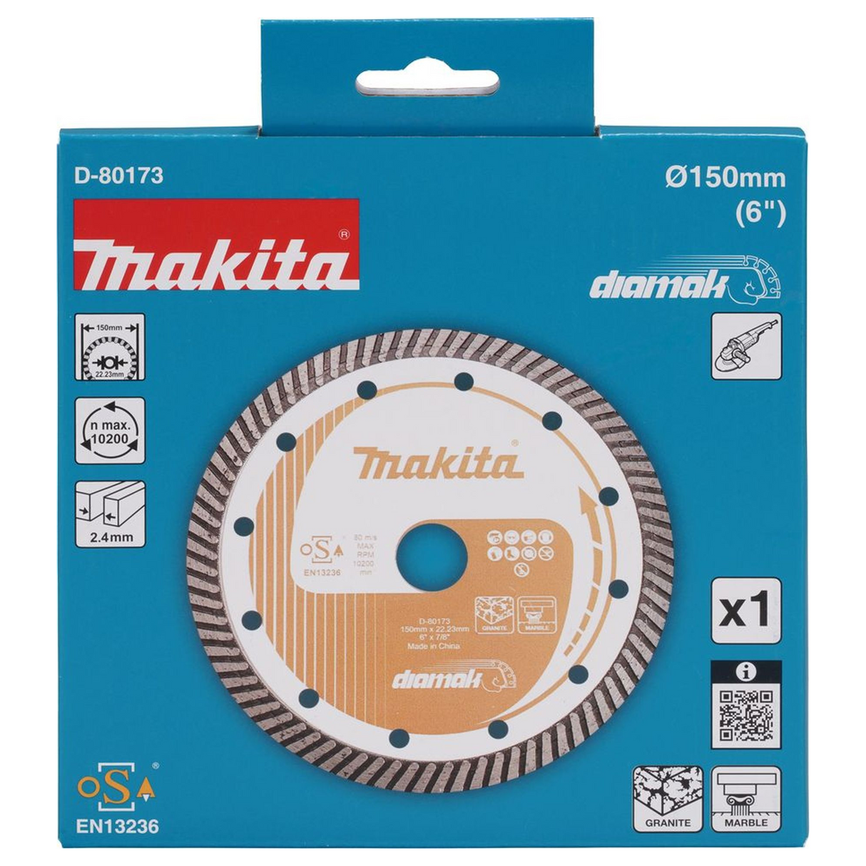 D-80173 - Diamantschijf Makita D-80173 150mm - Afbeelding 4