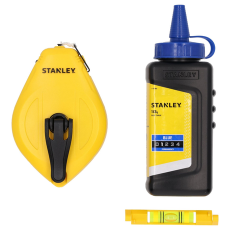STHT47113-0 - Tracer Kit Stanley STHT47113-0 30m ABS met blauw poeder en waterpas