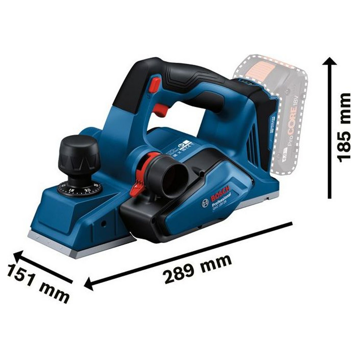 06015B5000 - Schaafmachine Bosch GHO 18V-26 PRO 18V - Afbeelding 25