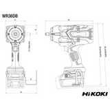 WR36DBW2Z - HiKOKI WR36DBW2Z 36V slagmoersleutel - Afbeelding 3