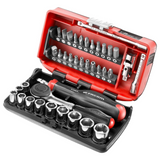 R.360NANOPB - FACOM R.360NANOPB 1/4" ratel- en doppenset 38-delig - Afbeelding 2