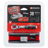 R.360NANOPB - FACOM R.360NANOPB 1/4" ratel- en doppenset 38-delig - Afbeelding 5