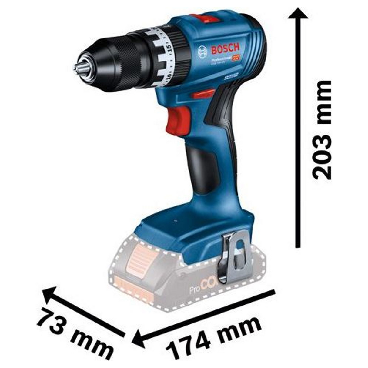 06019K3302 - Boordriver Bosch GSB 18V-45 PRO 18V 2Ah - Afbeelding 24